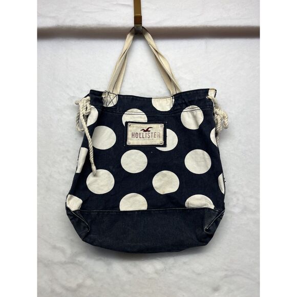 Hollister Handbags - Vintage Y2K Hollister Polka Dot tote!